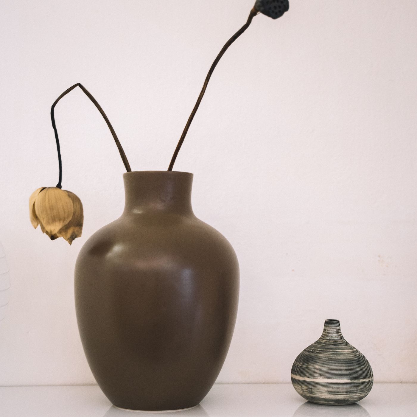 Tall Floor Vase, Concrete Texture