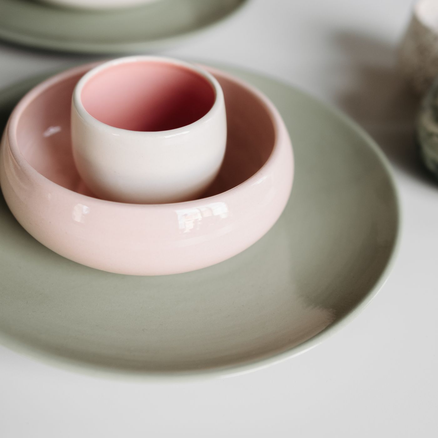 French Butter Crock — detail