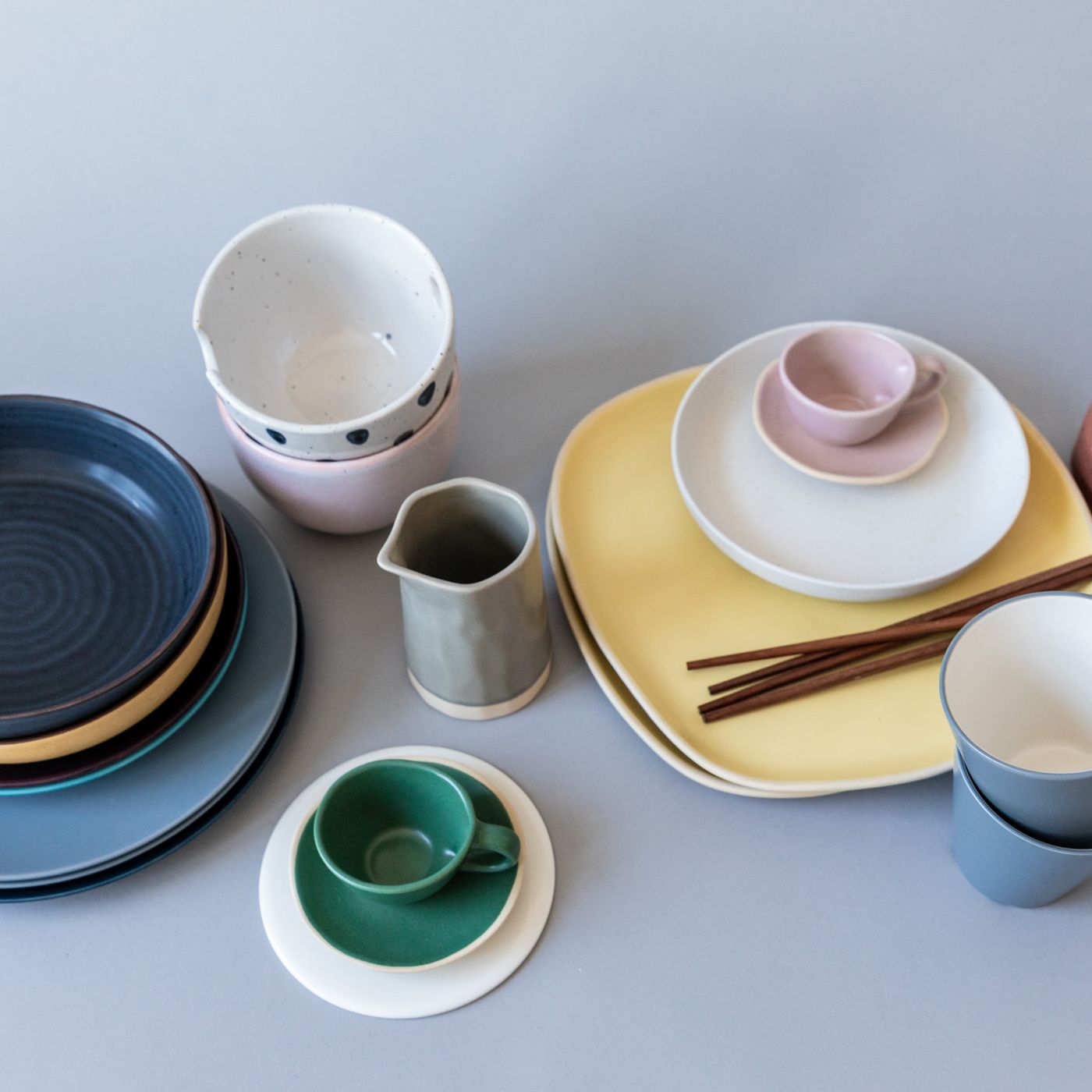 Warehouse Dinnerware Set for Two (8 Pieces) — detail